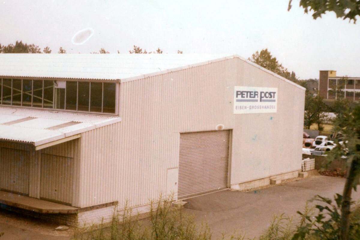 Lagerhalle 1976 Geschichte Peter Post
